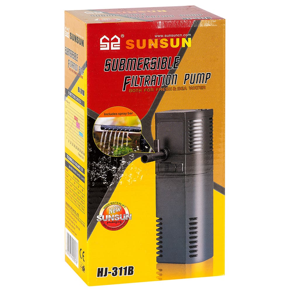 Фільтр внутрішній hj-311b 300 л/год акв. до 30л 2 вт sunsun