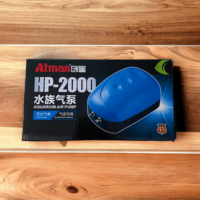 Компресор hp-2000 35вт 300л/год двоканальний atman